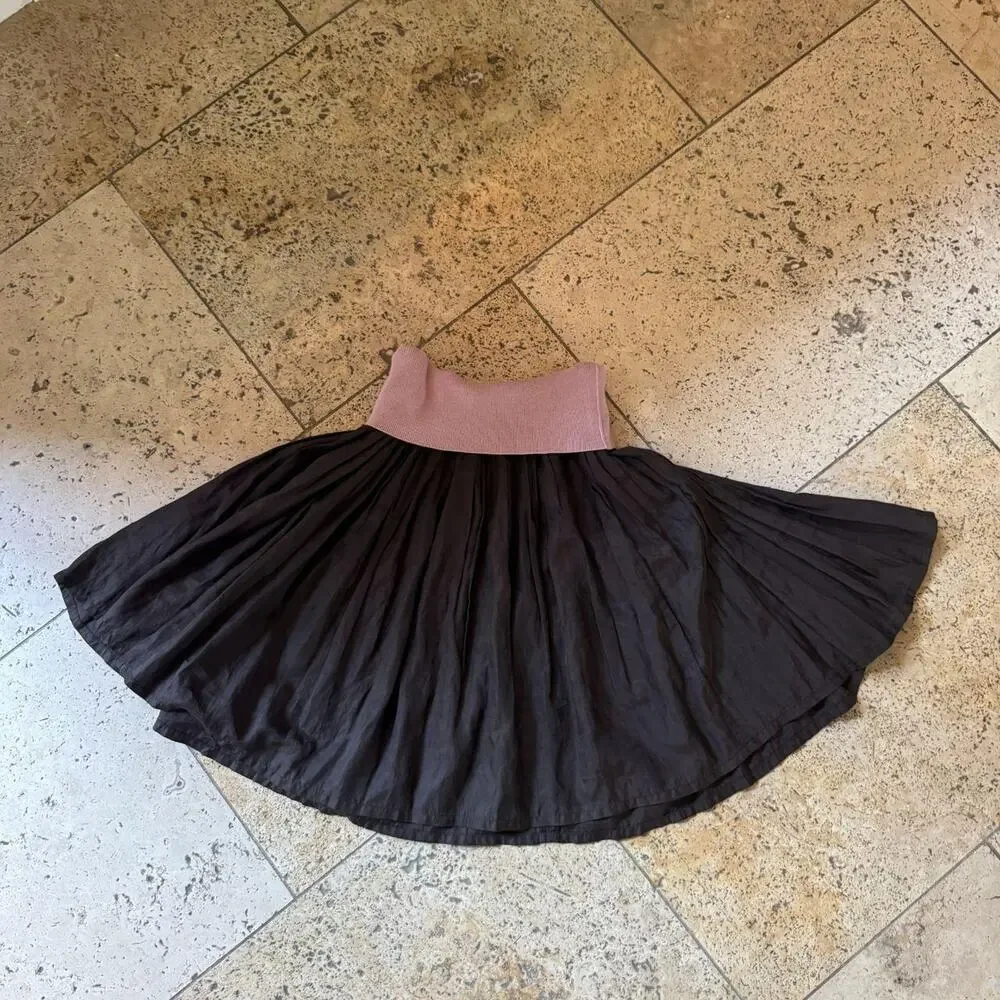 Vivienne Westwood Red Label Brown Skirt with Pink Waistband